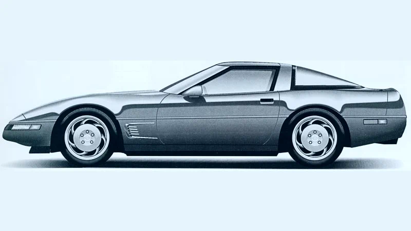 Corvette Generations/C4/C4 1996 Corvette outline drawing-2.webp